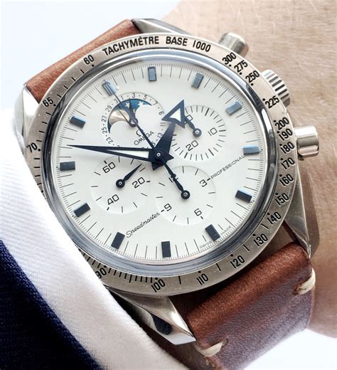 omega speedmaster moonphase white|omega speedmaster moonphase price.